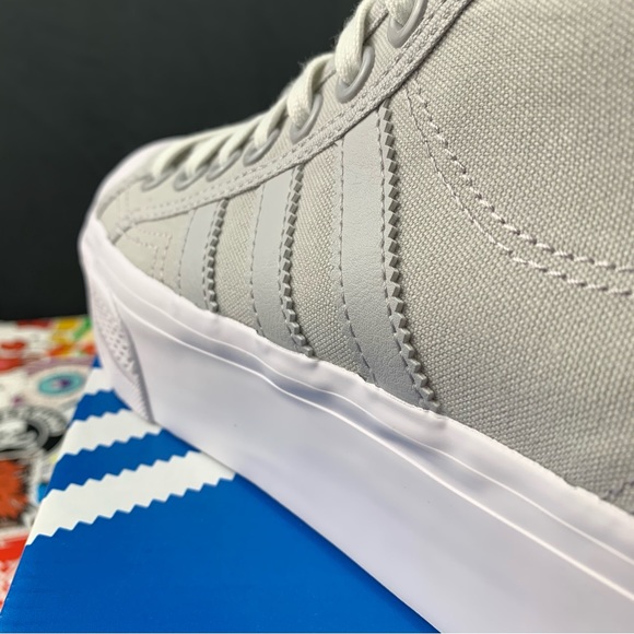 Adidas Nizza Mid Platform Grey Women's Various Sizes - Picture 8 of 13